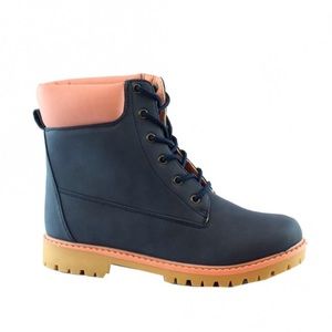 Bella Marie Pink and Blue Hiking Boots